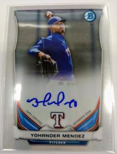 来日外国人 巨人 メンデス MLB AUTO BOWMAN MENDEZ