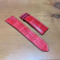 年末のプロモーション特価！ エルメス純正 ストラップ ピンク 21mm 時計ベルト クロコダイル 時計