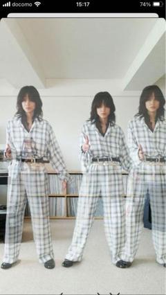 sunsea 19ss shadow check shimbo pants