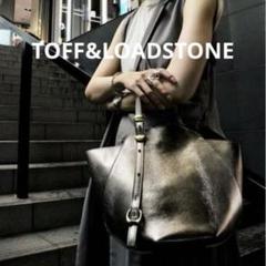 美品TOFF&LOADSTONE ヘプタゴンメタリックミンク ハンドバッグ　S