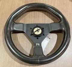 愛知　F1 ステアリング　フェラーリ ブラックレザー 300mm 愛知 F1 ステアリング フェラーリ ブラックレザー 300mm - メルカリ