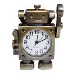 新品 ポケットウォッチ ユニーク メンズ懐中時計 クォーツ ロボット ブロンズ