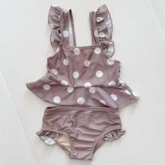 水着　80 セパレート　ビキニ　フリル　水玉