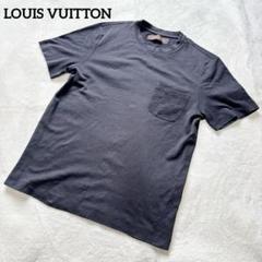 LOUIS VUITTON Tシャツ ブラック ダミエ XS 半袖 ポケット