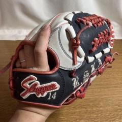 久保田スラッガー 一般軟式 グローブ グラブ オーダー 内野用 極美品 刺繍あり
