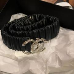 【超レア！】CHANEL レザー ベルト CCロゴ 80/32 超レア！】CHANEL レザー ベルト CCロゴ 80/32