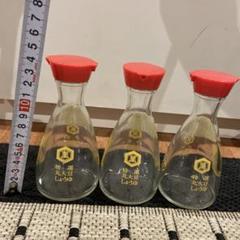 ミッキー＆ミニー キッコーマン醤油さし 昭和レトロ　4個セット 激レア⭐︎ ミッキー＆ミニー キッコーマン 醤油さし ガラス瓶