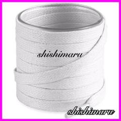 ワックス/シューレース(靴紐)/ホワイト/120㎝/フラットレース(平紐)