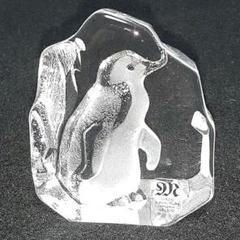 Mats Jonasson クリスタル ペンギン 彫刻