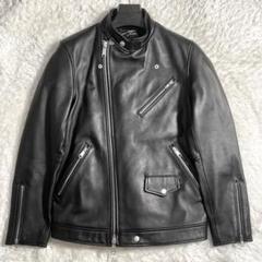 美品 ラトルトラップ セミダブルライダースジャケット スタンドカラー ラムレザー