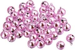★ uxcell ベル DIY パーティ ピンク 12mm 80個