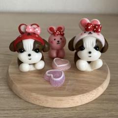 うさぎちゃん♡シーズー╰(*´︶`*)╯♡ハンドメイド粘土