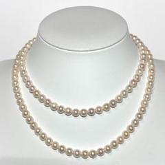 S2109 あこや真珠ロングネックレス6.5-7.0mm - メルカリ