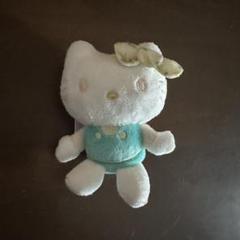 サンリオキャラクターズ ホワイトミモザ柄マスコット ハローキティ