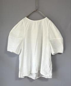 人気完売品　ラウンジドレス　コクーンスリーブブラウス　白