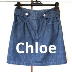 美品 Chloe シルク混 フレアスカート ブラック サイズ36*ZC902 美品 Chloe シルク混 フレアスカート ブラック サイズ36*ZC902