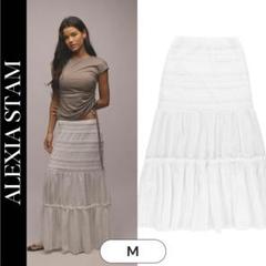 新品未使用　ALEXIA STAM Lace Long Skirt ホワイト M Lace Long Skirt | ALEXIA STAM