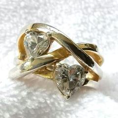 フォリフォリ925 ハートジルコニアドームリング