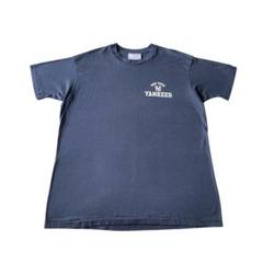 80s〜USA製 New York Yankees ロゴ パイプリントTシャツ