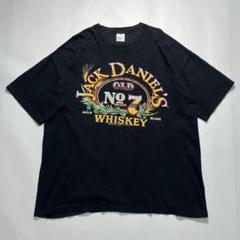 90s ジャックダニエル USA製 ビンテージTシャツ XL 黒 お酒 6897