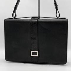 【美品】RogerVivier ショルダーバッグ フラップバッグ パイソン