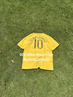 NIKE - 00s NIKE ナイキ　ブラジル代表 ロナウジーニョ　 レプリカユニフォーム ブラジル代表 2006 Nike ホーム半袖 ユニフォーム #10
