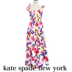 美品☆ケイトスペード  池田エライザ着用 花柄 ラッフル ティアードワンピース 美品☆ケイトスペード 池田エライザ着用 花柄 ラッフル