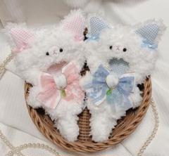 【2点セット】10-14cm ぬいぐるみ用　着ぐるみ  ぬい服　ねこ　猫 2点セット】10-14cm ぬいぐるみ用 着ぐるみ ぬい服 ねこ 猫