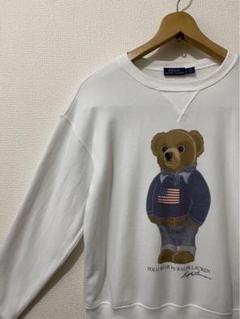 ラルフローレン　正規品　スウェット　トレーナー　ホワイト　ポロベア　美品 POLO RALPH LAUREN - ラルフローレン 正規品 スウェット