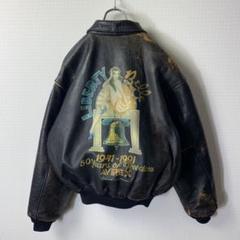 90s AVIREX　A-2　レザージャケット　50周年記念　ピンナップガール 90s AVIREX A-2 レザージャケット 50周年記念 ピンナップガール