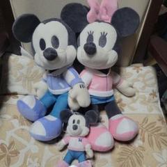 ★ミッキー＆ミニー★ちょっもっさデココレ　ぬいぐるみ、マスコット