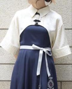 2点セット axes femme チャイナ キャミワンピース ボレロ風ブラウス 2点セット axes femme チャイナ キャミワンピース ボレロ風ブラウス