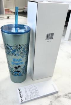新品未使用】韓国スタバ　ディズニー　コップ付き水筒　タンブラー ☆韓国スタバ23☆ オータム ディズニー ミッキー エルマ 473ml