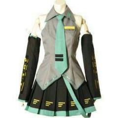 初音ミク風コスチュームセット アニメ コスプレ 衣装