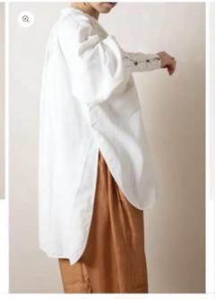 完売品◎BUNONブノン　Embroidery Woven Tシャツ ホワイト BUNON(ブノン)Embroidery Woven-T/ 刺繍織りTシャツ BN2545 - lizm