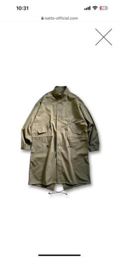 新品未使用◎natto ナット ビンテージライクミリタリーモッズコート vintage like military mods coat M-65 / olive（ビンテージ