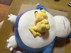 【未使用】ぬいぐるみ Pokémon Sleep おやすみカビゴンピカチュウ もっちりぬいぐるみ Pokémon Sleep おやすみカビゴン&ピカチュウ
