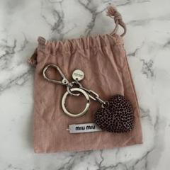【最終値下げ】miumiu ビジュー キーホルダー 2025年最新】MIU MIU レディース キーホルダー・キーリングの