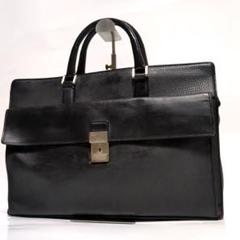 ✨BURBERRY✨ビジネスバッグ レザー ブラック ノバチェック 鍵付き