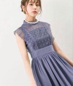 Andemiu レース切り替えシフォンワンピース　結婚式用ドレス 楽天市場】【SALE／57%OFF】・レースキリカエシフォンOP Andemiu