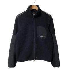 ARMANI EXCHANGE ✨ノーカラー切り替えジャケットボア伸縮性