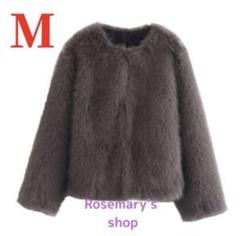 送関込み☆ZARA/ザラ☆フェイクファー クロップドジャケット