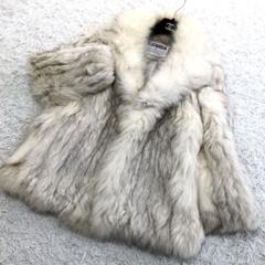 【美品✨】EMBA 高級感リアルファーコート 毛皮コート ブラック フック 美品✨EMBA エンバ ブルーフォックス リアルファーコート