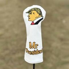 【新品】ドナルド・トランプ Mr.President FW用ヘッドカバー 白