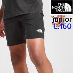 【海外限定】TNF ショート　ハーフパンツ ジュニア ブラック　160