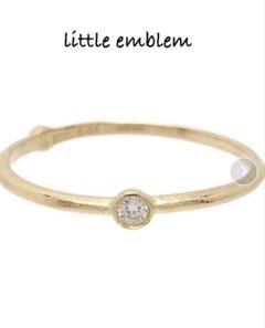 e.m. little emblem K18ダイヤモンドリング　ルビー付き e.m. little emblem K18ダイヤモンドリング ルビー付き - メルカリ