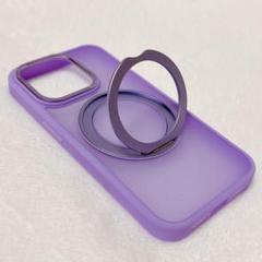 iPhone15Pro用ケース 半透明マット感 ライトパープル