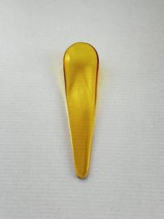 新品未使用】天気雨ガラスパフェスプーン2本セットレモンイエロー