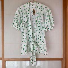 クローバー柄カーディガン ガウン