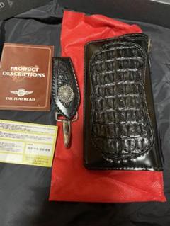 フラットヘッド クロコダイル　ウォレット　財布